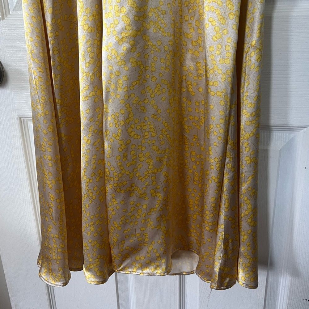 Ganni Cameron V-neck Floral Satin Maxi Dress - Picture 10 of 15